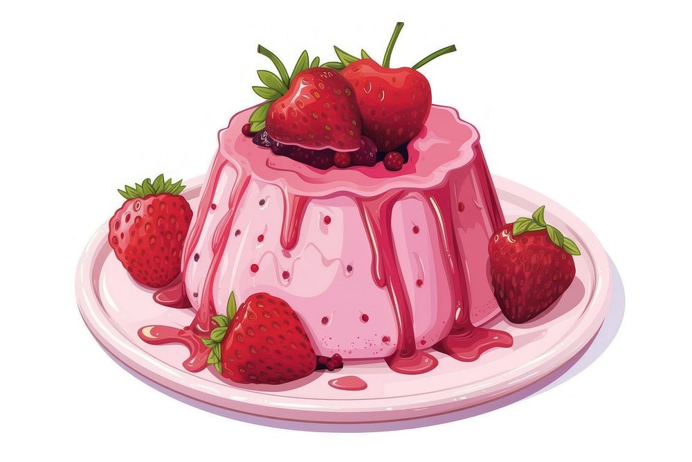 Strawberry dessert vector strawberry fruit food.