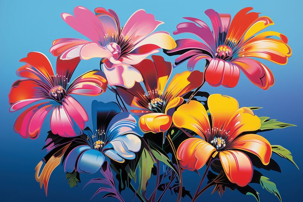 Flowers flower art painting.