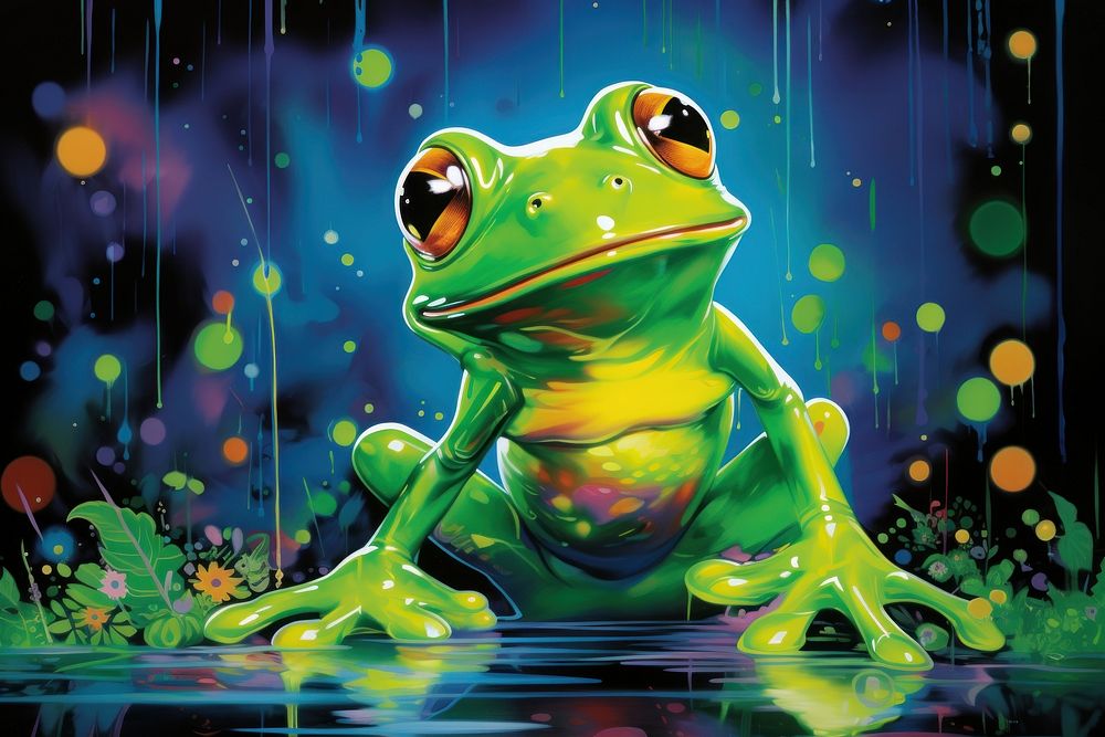 Frog frog amphibian wildlife.