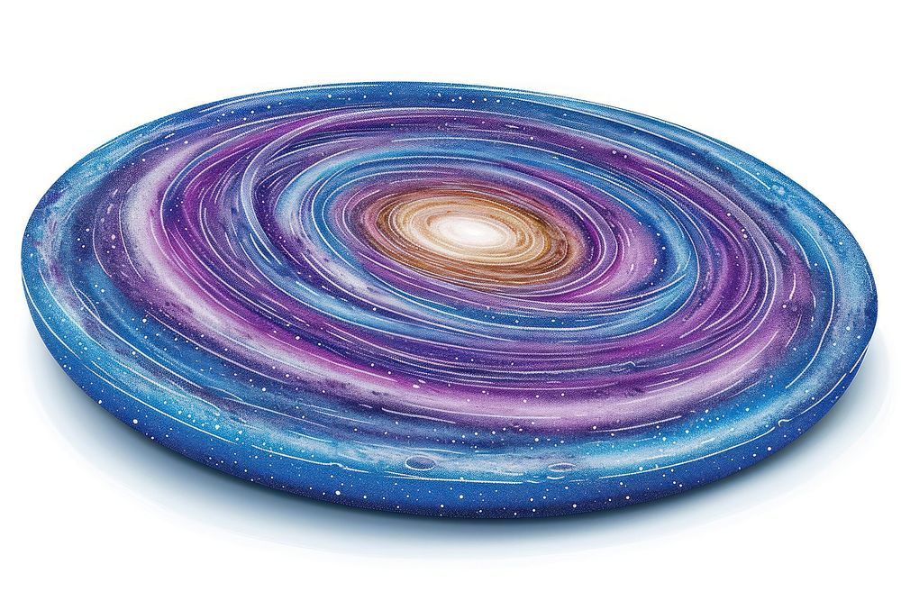 Milky way white background accessories concentric.