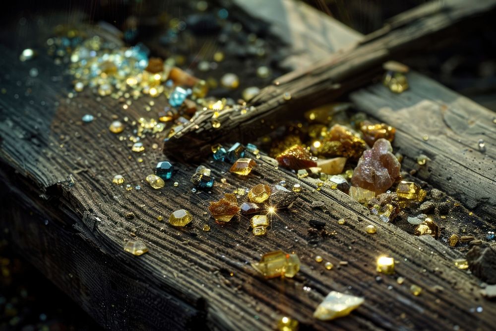 Gold and gems gemstone treasure jewelry.