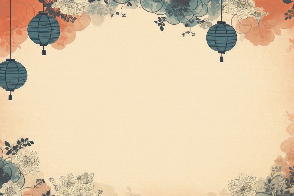 Chinese lantern simple style backgrounds pattern paper.