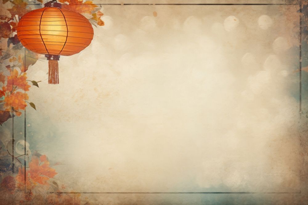 Chinese lantern simple style backgrounds paper frame.