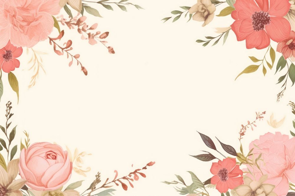 Simple line out minimal wedding backgrounds pattern flower.
