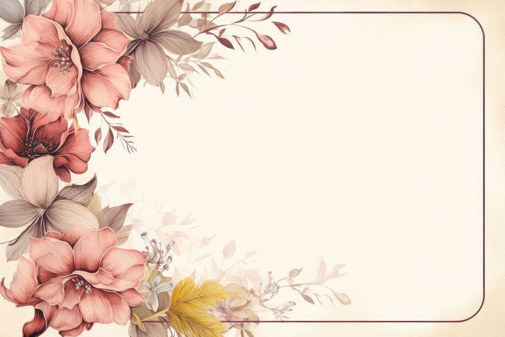 Simple line out minimal wedding backgrounds pattern flower.