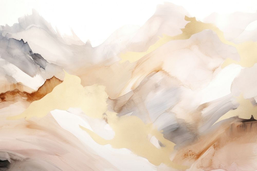 Watercolor mountain background painting backgrounds white.