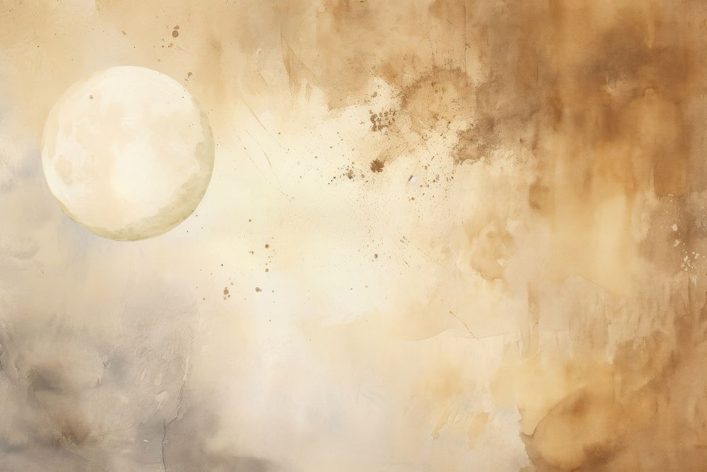 Watercolor background moon painting backgrounds astronomy.