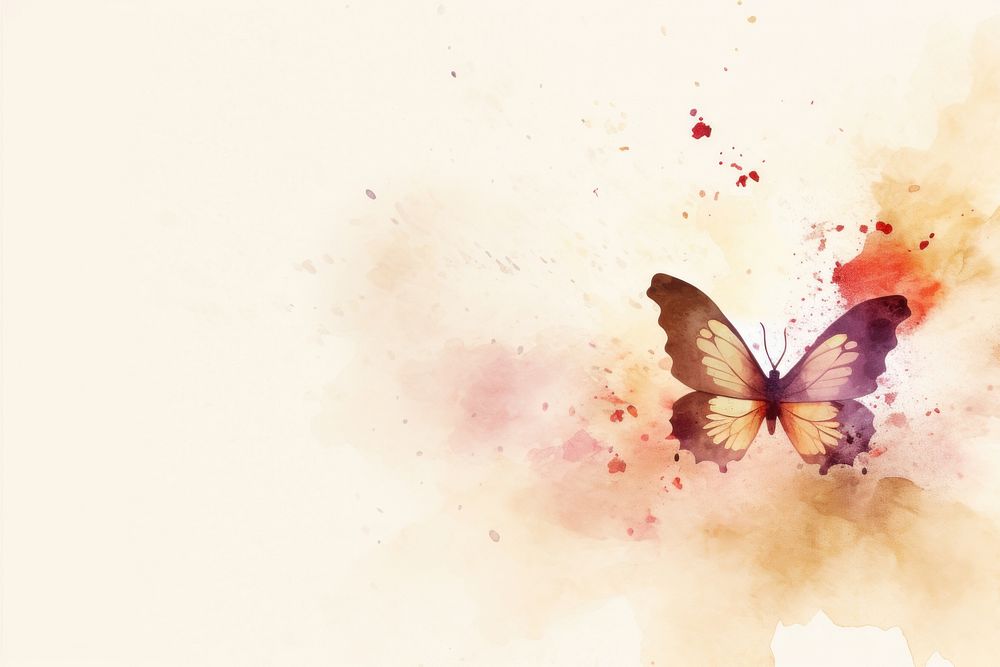 Tropical Butterfly minimal background butterfly painting animal.