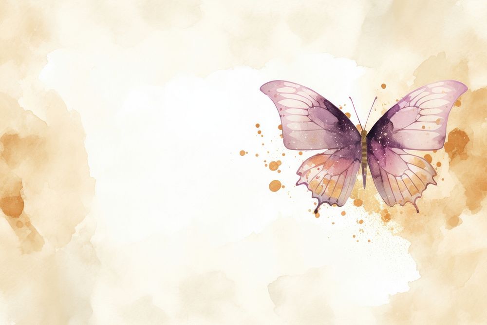 Tropical Butterfly minimal background purple butterfly animal.