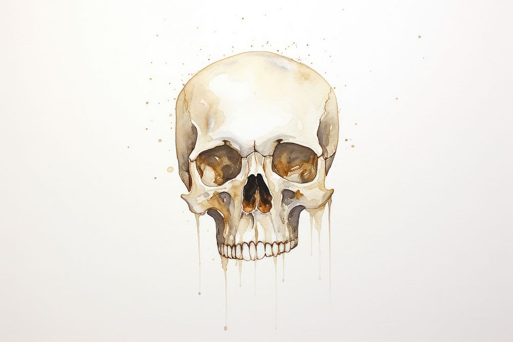 About skull watercolor background art creativity chandelier.