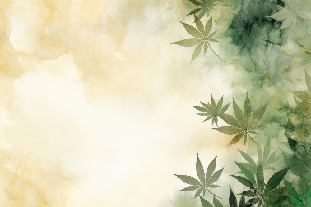 Cannabis watercolor minimal background backgrounds plant green.