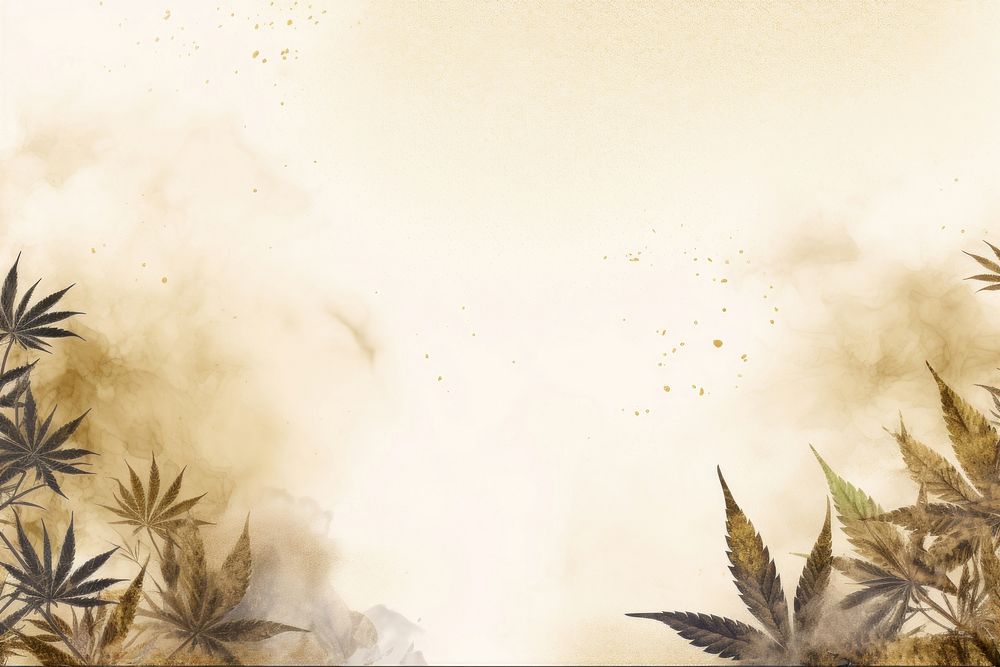 Cannabis watercolor minimal background backgrounds outdoors plant.