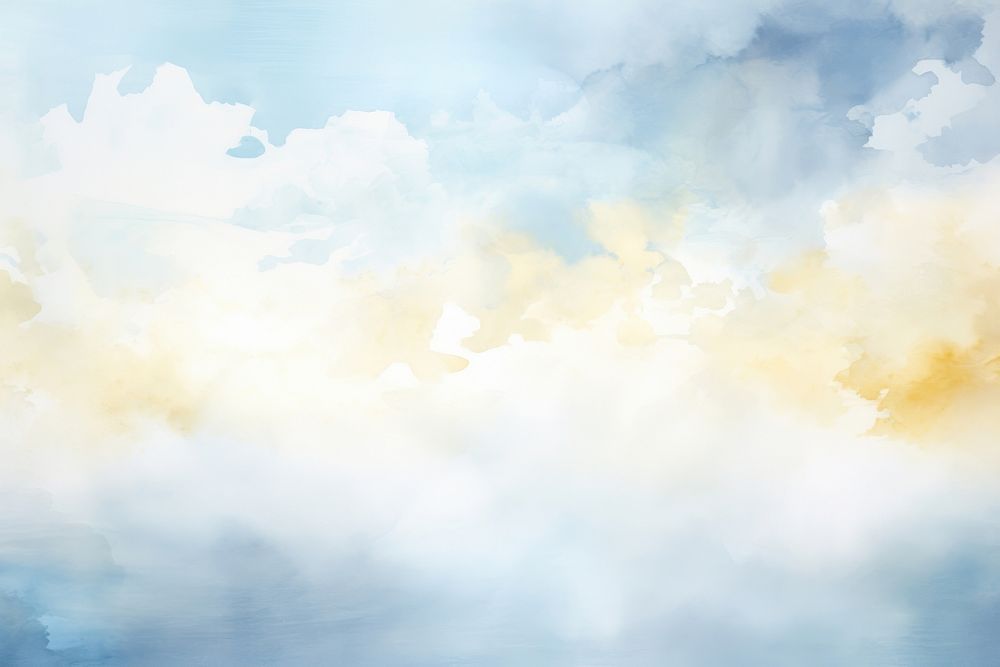 Couldy sky watercolor background backgrounds outdoors painting.