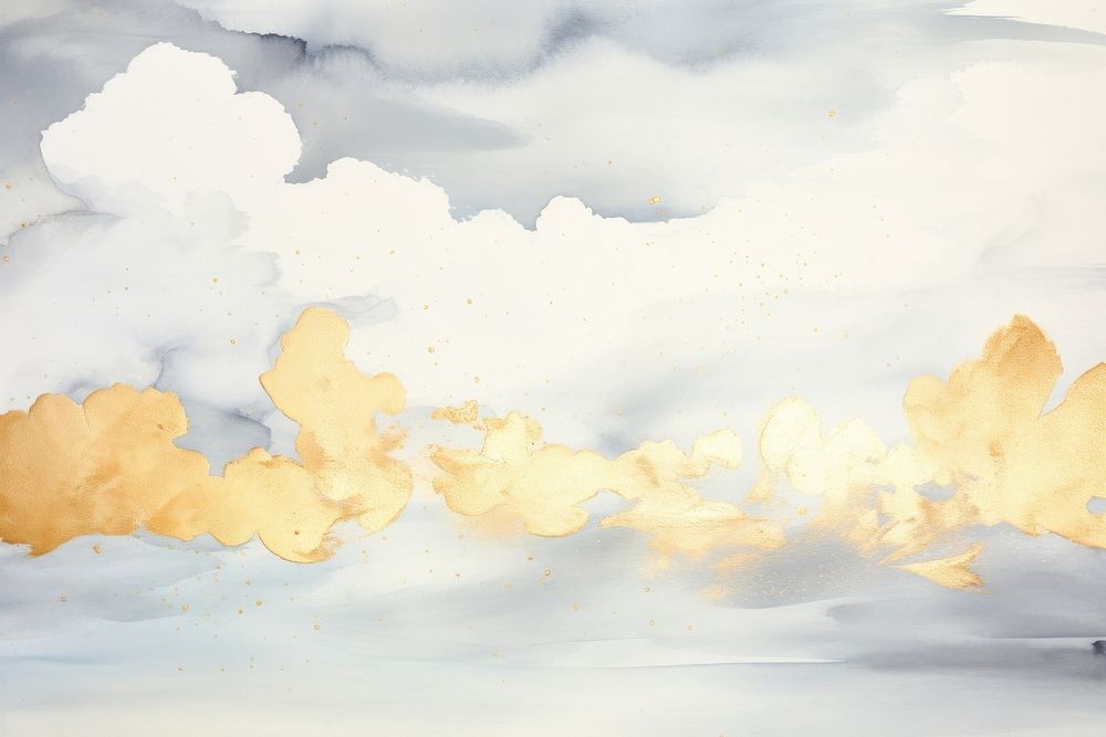 Couldy sky watercolor background painting backgrounds nature.