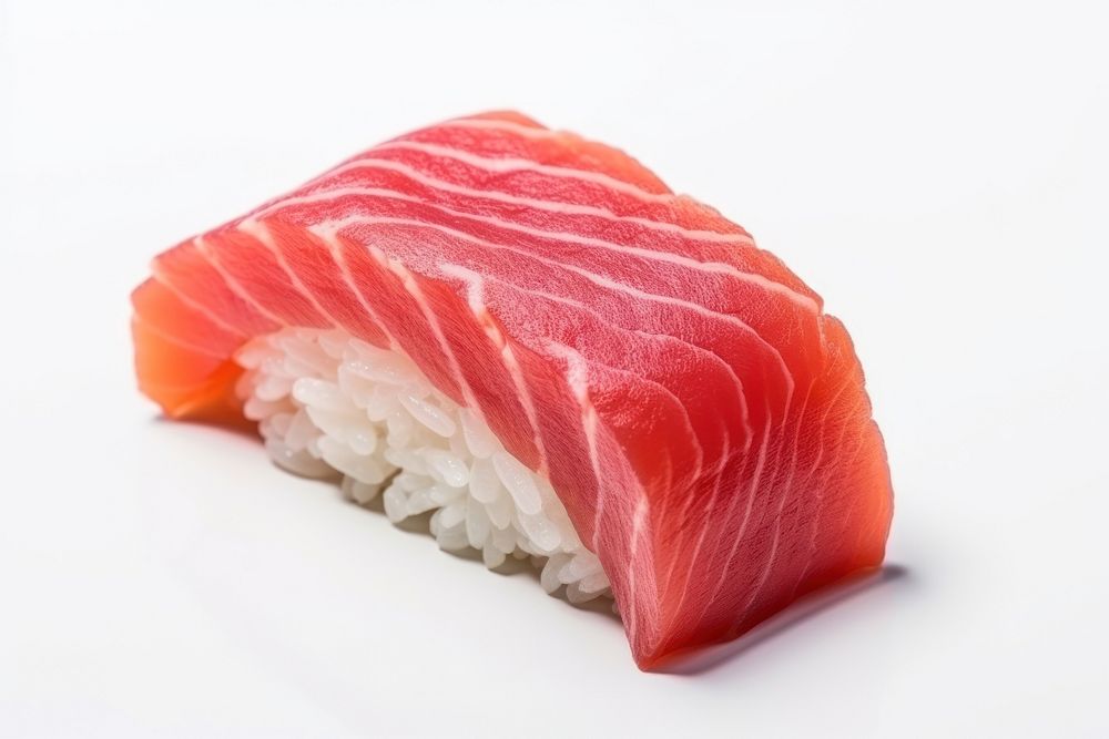 1 bite sushi with Maguro seafood salmon dish.