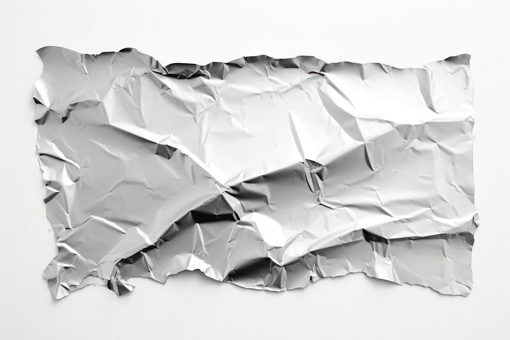 Aluminium foil texture paper backgrounds white white background.