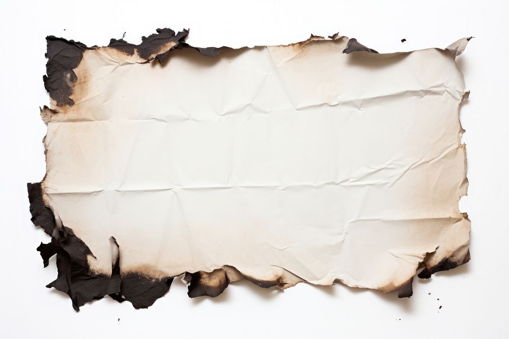 Burnt paper backgrounds white torn.