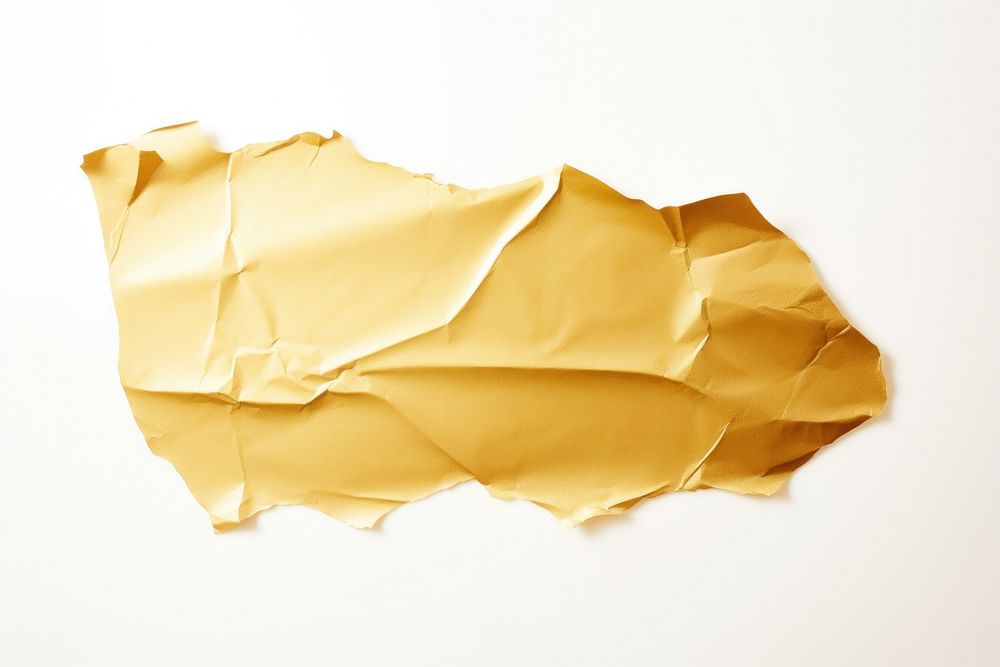 Gold paper backgrounds white background crumpled.