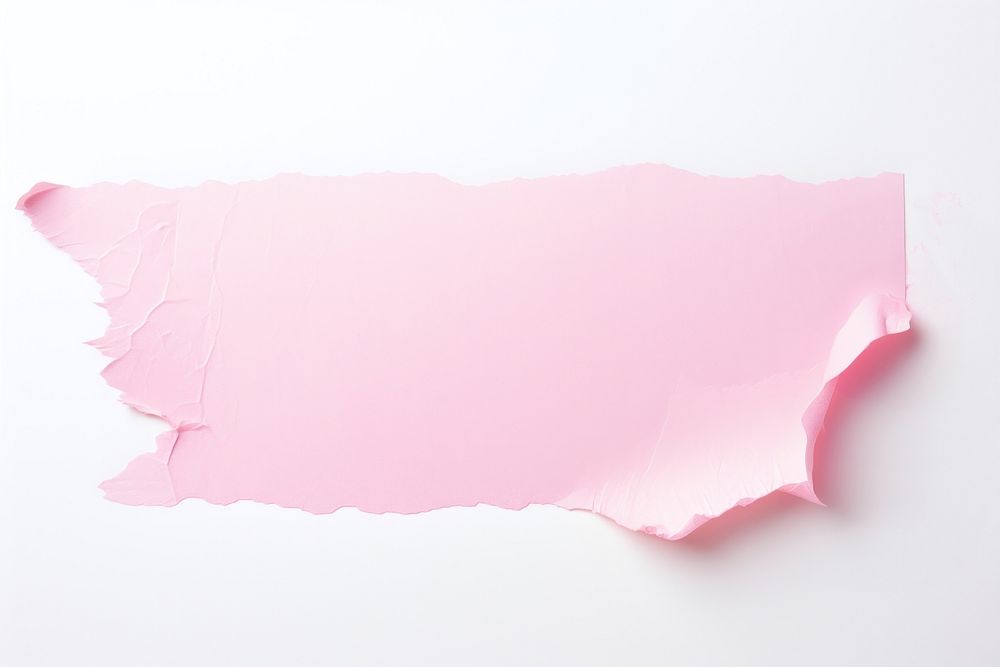 Pink paper petal white background textured.