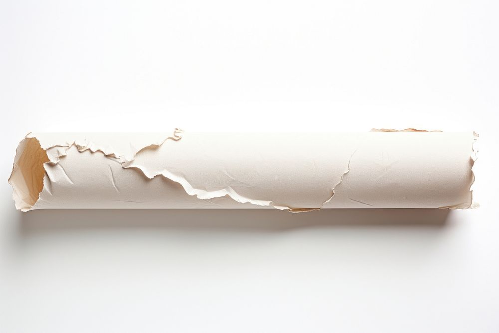 Rolled paper white white background document.