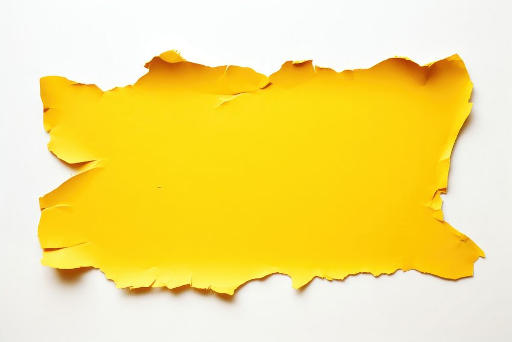 Yellow paper backgrounds torn white background.