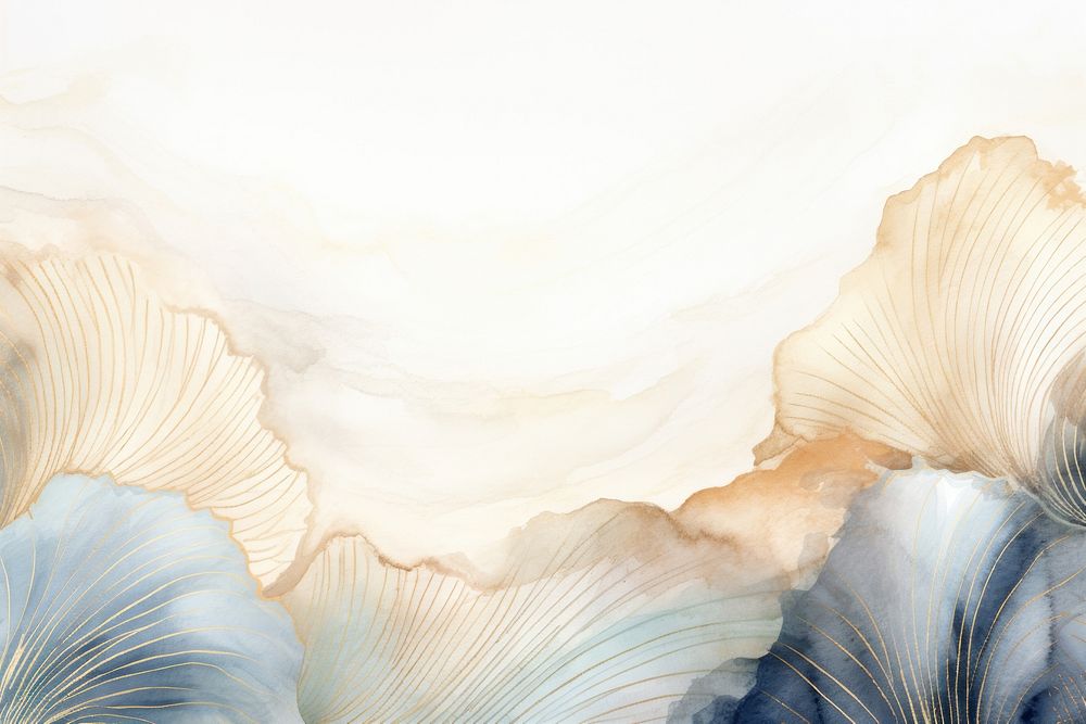 Seashells watercolor minimal background backgrounds painting accessories.