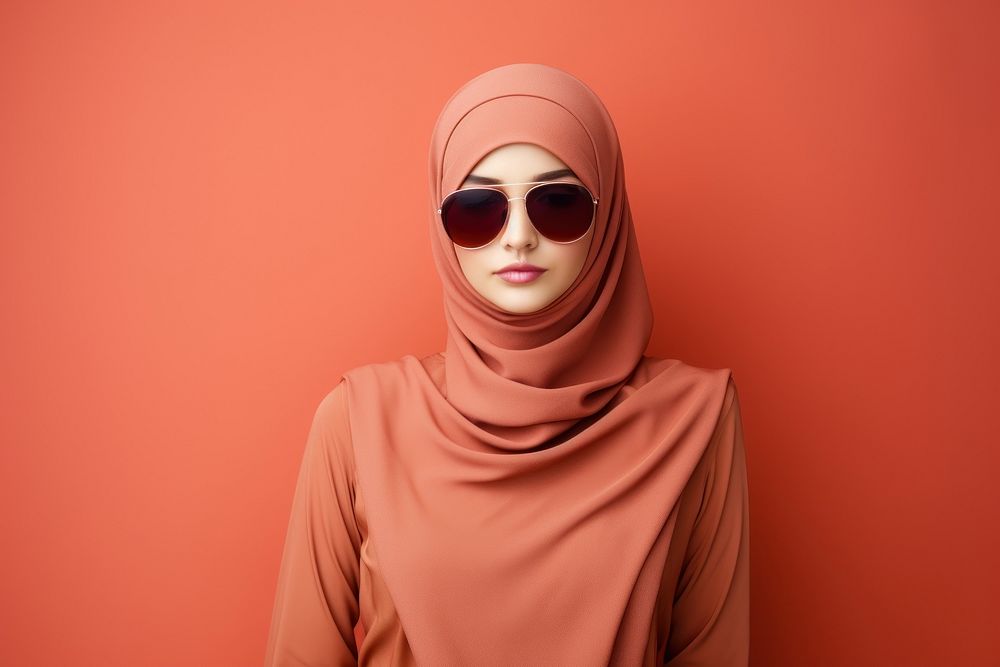 Hijab sunglasses portrait hijab.