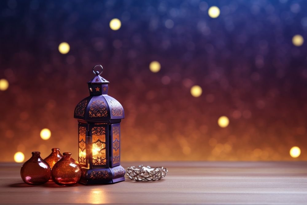 Ramadan lighting lantern architecture.