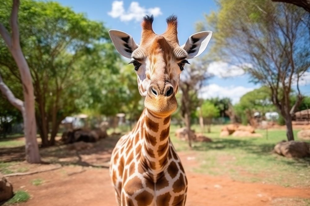 Giraffe giraffe wildlife animal.