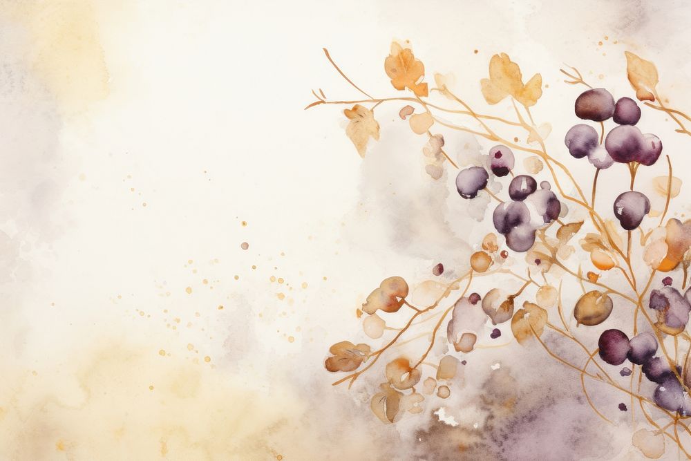 Frozen berries watercolor minimal background painting backgrounds outdoors.