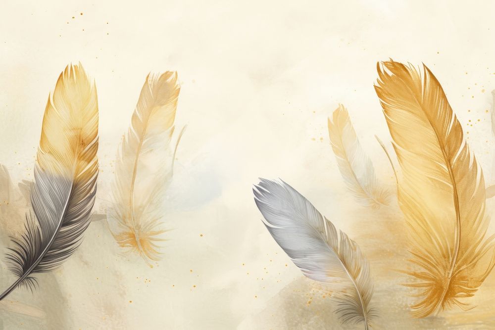 Feathers watercolor background backgrounds painting bird.