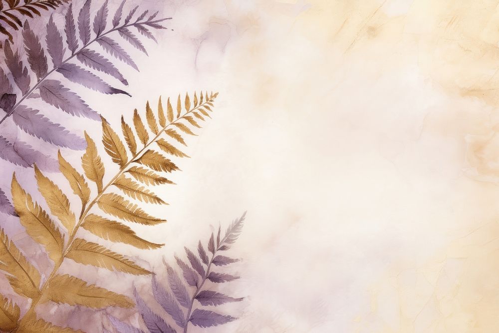 Fern watercolor minimal background backgrounds purple plant.