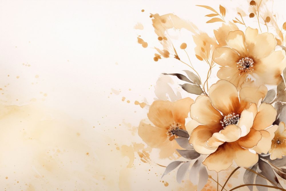 Floral watercolor background backgrounds painting pattern.