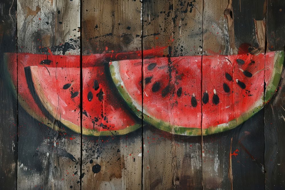 Watermelon backgrounds slice fruit.