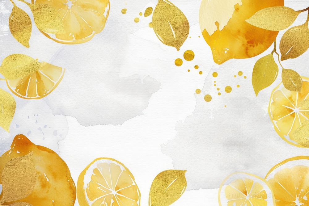 Lemon border frame backgrounds fruit food.