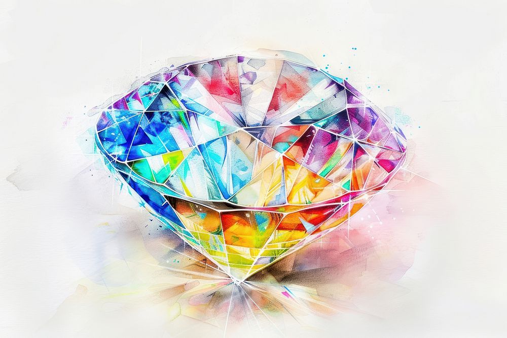Gemstone jewelry diamond art.