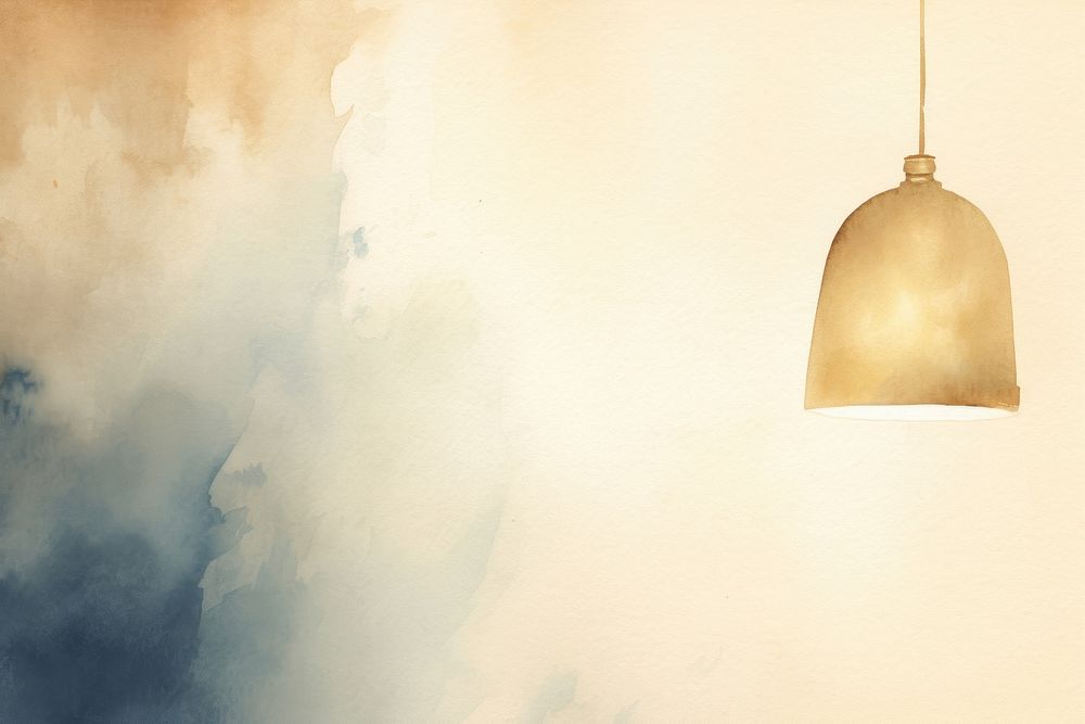 Lamp watercolor minimal background lighting gold architecture.