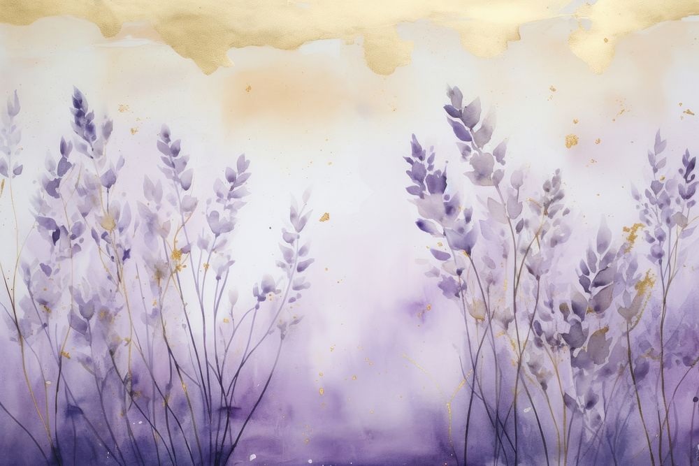 Lavander watercolor background painting backgrounds lavender.