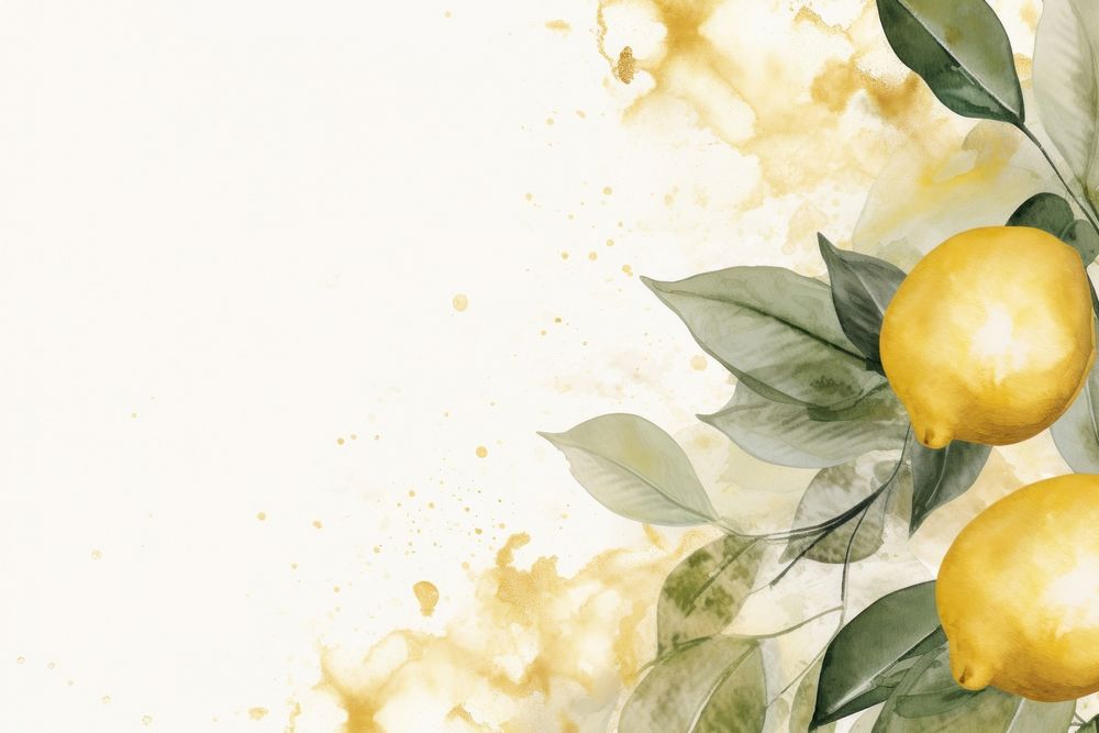 Lemon watercolor minimal background lemon backgrounds fruit.