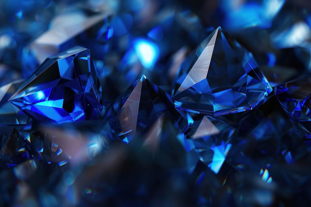 Luxury blue crystal backgrounds gemstone jewelry.