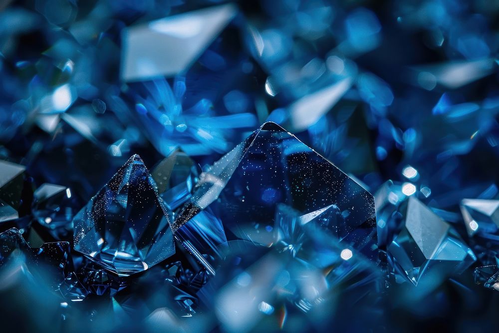 Luxury blue crystal backgrounds luxury abstract.