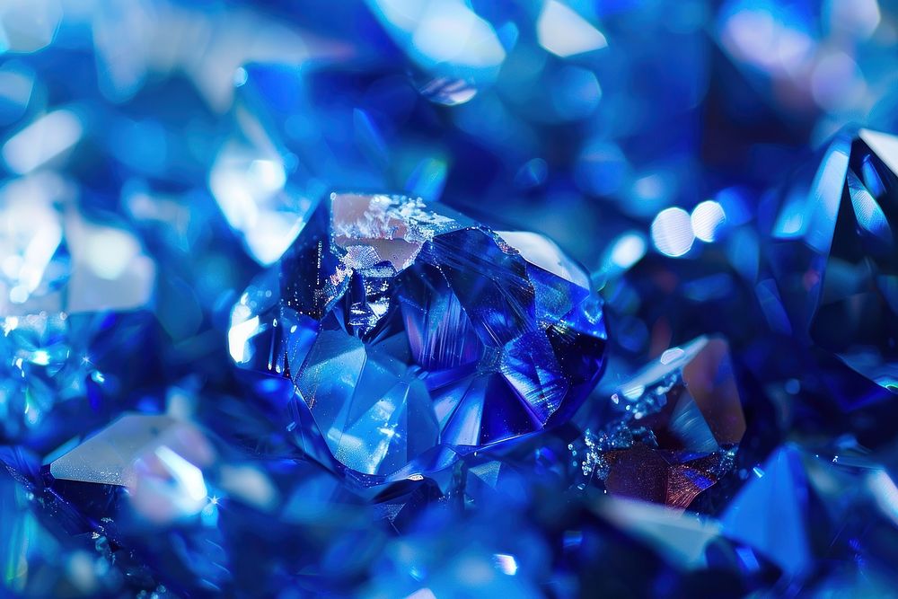 Luxury blue crystal backgrounds luxury gemstone.