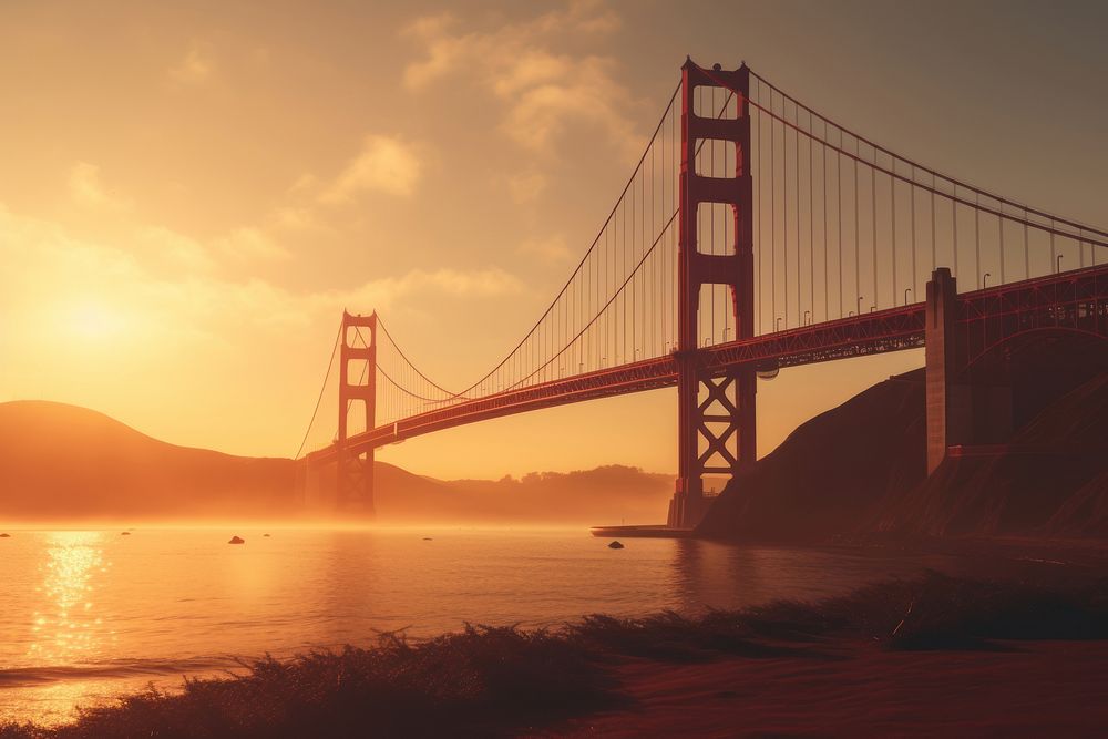 Golden gate bridge sun golden gate bridge architecture.