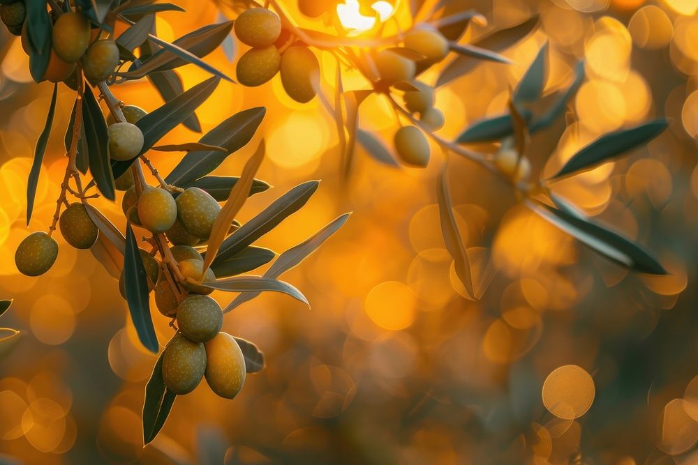 Olives nature tree sunlight.