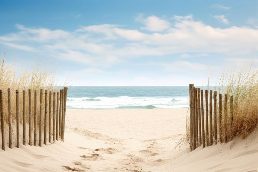 Beach outdoors horizon nature.