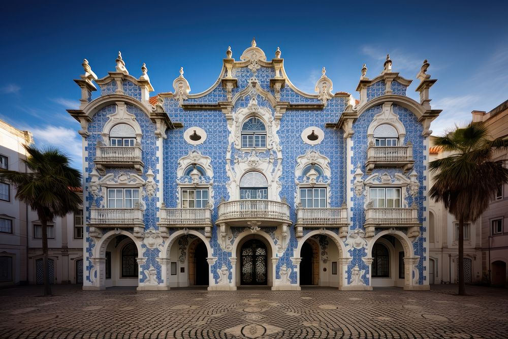 Chino-Portuguese architecture building mansion house.