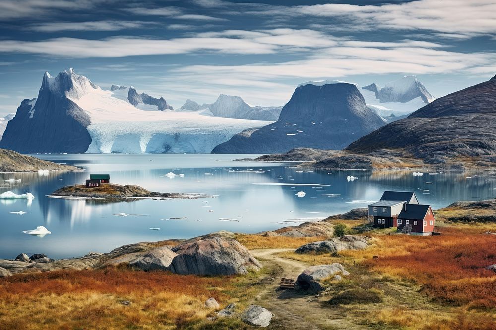 Greenland landscapes architecture mountain building.