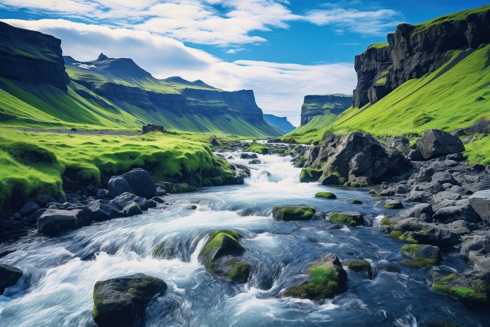 Iceland landscapes mountain outdoors nature.
