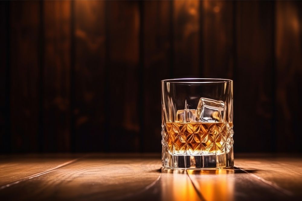 Whiskey whisky drink glass.