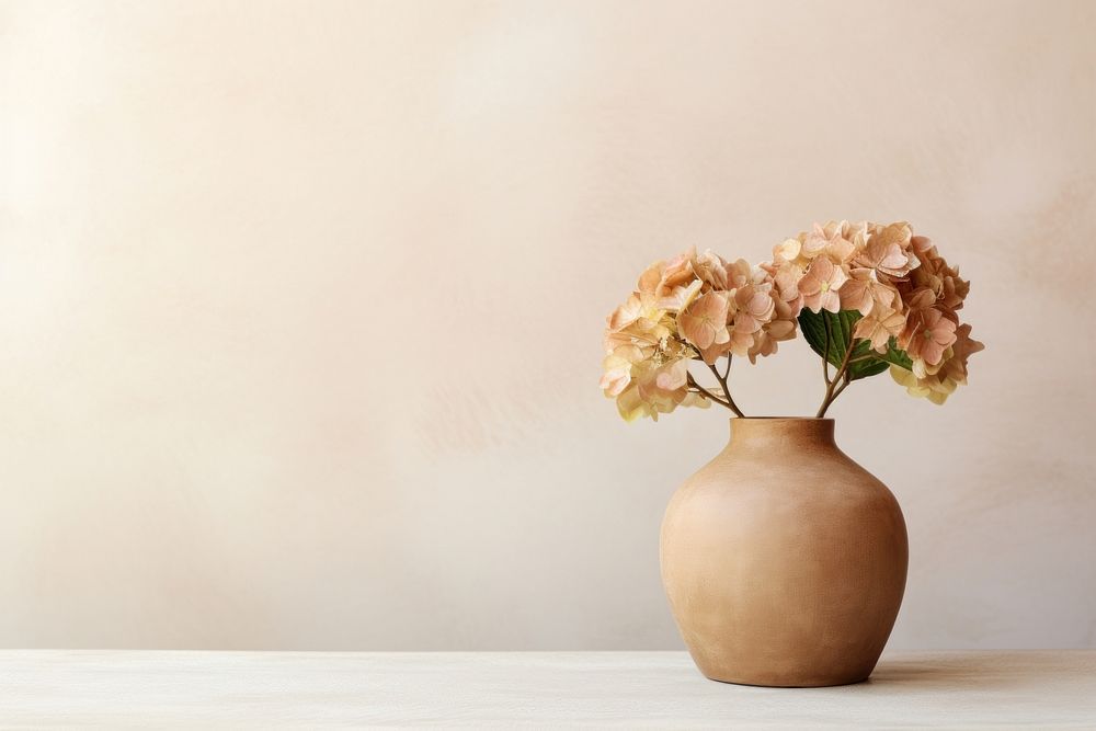 Stoneware vase flower plant decoration.